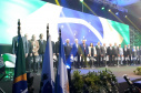 O vice-governador Darci Piana e o secretário da Agricultura, Norberto Ortigara, participaram da abertura da ExpoApras 2023
