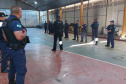 Policiais Penais realizam treinamento teórico e prático para Guardas Patrimoniais de Cascavel