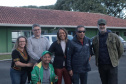 Flávia Arantes do Nascimento, que é uma das filhas de Pelé, visitou nesta sexta-feira (12) as obras de construção das pistas de skate anexas ao Ginásio do Tarumã, em Curitiba.