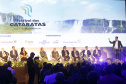 18ª edição, o Festival das Cataratas promoveu, na noite desta quarta-feira (31), no Hotel Recanto Cataratas, a solenidade de abertura do evento. Contou com a participação do governador do Paraná, Carlos Massa Ratinho Junior, Daniela Carneiro, ministra de Turismo do Brasil, e Sofía de Montiel de Afara, ministra do Turismo do Paraguai.