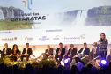 18ª edição, o Festival das Cataratas promoveu, na noite desta quarta-feira (31), no Hotel Recanto Cataratas, a solenidade de abertura do evento. Contou com a participação do governador do Paraná, Carlos Massa Ratinho Junior, Daniela Carneiro, ministra de Turismo do Brasil, e Sofía de Montiel de Afara, ministra do Turismo do Paraguai.