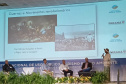Discussão sobre como pensar em novas ofertas para o visitante da Unidade de Conservação marcou o segundo dia de painéis do 1º Encontro Nacional de Uso Público, Turismo e Meio Ambiente.
