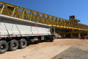 Transporte de vigas para pontes da Rodovia dos Minérios segue até o dia 22 