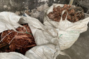 PCPR apreende 10 toneladas de fio de cobre em Pinhais 