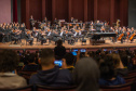 Alunos de escolas públicas assistem concerto cívico da orquestra sinfônica do Paraná