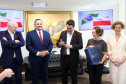  reunião entre o governador Carlos Massa Ratinho Junior e o chefe do governo regional, Jakub Chelstowkski, durante visita da comitiva polonesa à Curitiba. 