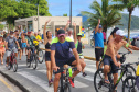 Passeio ciclístico é opção de exercício e lazer em Guaratuba