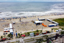 Matinhos, 27 de janeiro de 2024 - Estrutura da Arena Verão Maior Paraná em Caiobá.