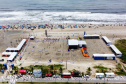 Matinhos, 27 de janeiro de 2024 - Estrutura da Arena Verão Maior Paraná em Caiobá.