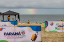 Matinhos, 17 de janeiro de 2024 - Estrutura da Arena Verão Maior Paraná em Caiobá.