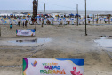 Janeiro, 27 de janeiro de 2024 - Balão na estrutura da Arena Verão Maior Paraná em Caiobá.