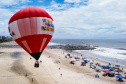 BALÃOJaneiro, 27 de janeiro de 2024 - Balão na estrutura da Arena Verão Maior Paraná em Caiobá.