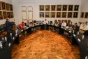 Curitiba, 22 de fevereiro de 2024 - Reunião do Grupo de Trabalho Turismo Religioso na Sala dos Governadores, Palácio Iguaçu.