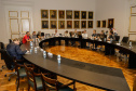 Curitiba, 22 de fevereiro de 2024 - Reunião do Grupo de Trabalho Turismo Religioso na Sala dos Governadores, Palácio Iguaçu.