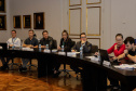 Curitiba, 22 de fevereiro de 2024 - Reunião do Grupo de Trabalho Turismo Religioso na Sala dos Governadores, Palácio Iguaçu.