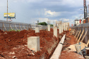 Novos viadutos de Sarandi já têm pilares visíveis a condutores da BR-376 