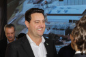 Carambeí, 13 de junho de 2024 - O governador Carlos Massa Ratinho Jr visita a nova fábrica de garrafas da Ambev, que está sendo construída em Carambeí, nos Campos Gerais.