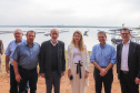 O governador em exercício Darci Piana recebeu o ministro da Pesca e Aquicultura, André de Paula, em uma visita a produtores de tilápia em Alvorada do Sul e Bela Vista do Paraíso, na região Norte do Paraná, nesta segunda-feira (15). 