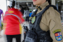 Curitiba, 27 de outubro de 2024 - A Polícia Militar do Paraná durante o segundo turna das Eleições na capital paranaense.