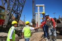 visita às obras do Moegão