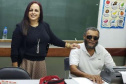José Marcelino e a professora Sirlene, do CEEBJA.