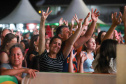 O cantor Loubet   durante a apresentacao do seu show dentro da programacao do Verao Maior Parana, em Pontal do Parana