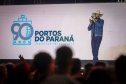 O cantor Loubet   durante a apresentacao do seu show dentro da programacao do Verao Maior Parana, em Pontal do Parana