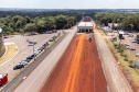 Duplicação da Rodovia das Cataratas chega a 42,4% com serviços em todo o trecho