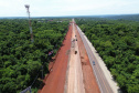 duplicação da BR-469 (Rodovia das Cataratas) em Foz do Iguaçu.