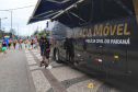 Delegacia Móvel da PCPR é ponto de referência em segurança para o público nos eventos do Verão Maior Paraná