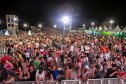 Pontal do Paraná, 21 de fevereiro de 2025 - Show de George Henrique e Rodrigo, no Centro de Eventos Marisol, dentro da programação do Verão Maior Paraná.