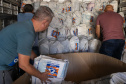Curitiba, 09 de fevereiro de 2025 - O Governo do Paraná encaminha kits de limpeza e higiene para os munícipios de Morretes e Antonina, afetados pelas chuvas.