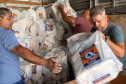 Curitiba, 09 de fevereiro de 2025 - O Governo do Paraná encaminha kits de limpeza e higiene para os munícipios de Morretes e Antonina, afetados pelas chuvas.