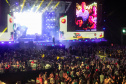 Matinhos, 22 de fevereiro de 2025 - Show da banda Titãs no paldo do Verão Maior Paraná em Caiobá.