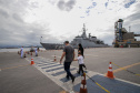 Navio de Guerra da Marinha recebe visitantes no Porto de Paranaguá