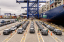Porto de Paranaguá é o 1º a receber veículos elétricos fabricados por gigante chinesa que retoma vendas no Brasil