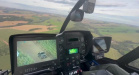 vista do helicóptero da PM