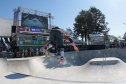 Final Park masculino  no  STU National 2025, o principal campeonato de skate do Brasil que acontece no Complexo Esportivo Tarumã, do Governo do Paraná., neste domingo (27)   Foto: Geraldo Bubniak/AEN