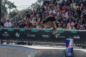 Final Park masculino  no  STU National 2025, o principal campeonato de skate do Brasil que acontece no Complexo Esportivo Tarumã, do Governo do Paraná., neste domingo (27)   Foto: Geraldo Bubniak/AEN
