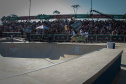 Final Park masculino  no  STU National 2025, o principal campeonato de skate do Brasil que acontece no Complexo Esportivo Tarumã, do Governo do Paraná., neste domingo (27)   Foto: Geraldo Bubniak/AEN