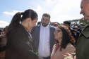 São José dos Pinhais, 11 de agosto de 2025 - A primeira dama do Paraná, Luciana Saito Massa, participa da formatura de Sargentos na Academia do Guatupê.