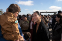 São José dos Pinhais, 11 de agosto de 2025 - A primeira dama do Paraná, Luciana Saito Massa, participa da formatura de Sargentos na Academia do Guatupê.