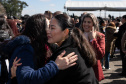 São José dos Pinhais, 11 de agosto de 2025 - A primeira dama do Paraná, Luciana Saito Massa, participa da formatura de Sargentos na Academia do Guatupê.