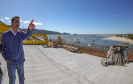 Governador Carlos Massa Ratinho Junior visita a obra da Ponte de Guaratuba.