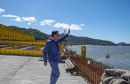 Governador Carlos Massa Ratinho Junior visita a obra da Ponte de Guaratuba.