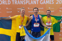 Paranaense conquista três medalhas em jogos mundiais de atletas transplantados
