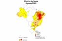 SIMEPAR - SECA RECUA NO OESTE E NOROESTE DO PARANÁ, E AGRAVA NO NORTE E REGIÃO METROPOLITANA DE CURITIBA