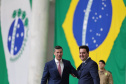 O governador Carlos Massa Ratinho Junior recebe nesta terça-feira(9), o presidente do Paraguai, Santiago Peña e comitiva do Paraguai no Palácio Iguaçu.