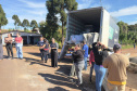 Defesa Civil envia ajuda humanitária para Santa Maria do Oeste e Dois Vizinhos