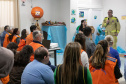 Curitiba, 14 de outubro de 2025 - Atividades da Semana de Redução de Riscos e Desastres do Brigadas Escolares na Escola Lucy Requião.